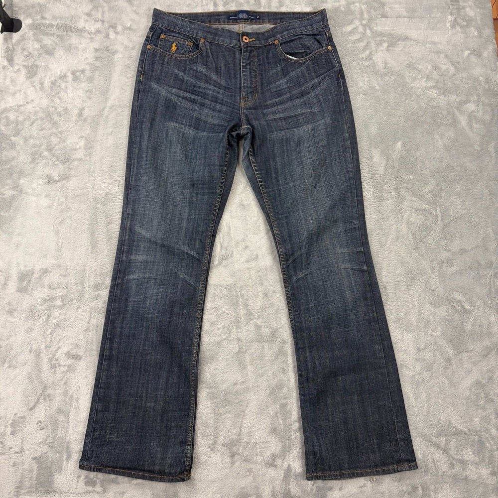 VTG Ralph Lauren Sport Womens Size 30 Flare Boot Leg Jeans Dark Wash